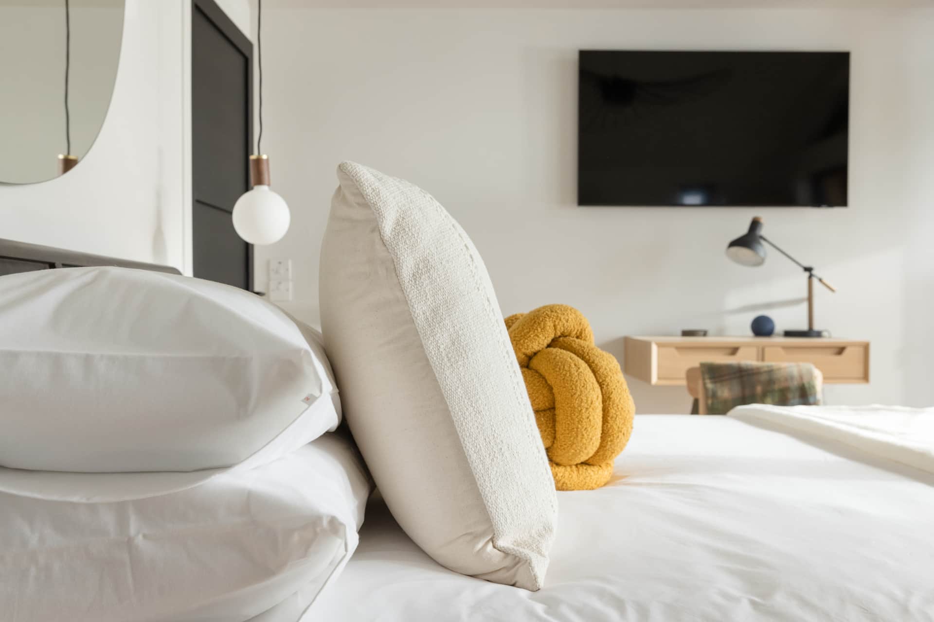 Bed linen and cushions