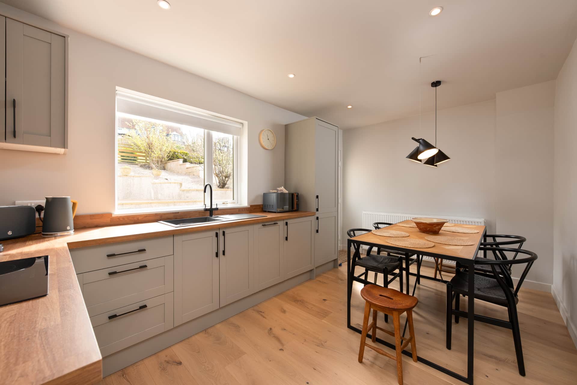 Kitchen and dining area